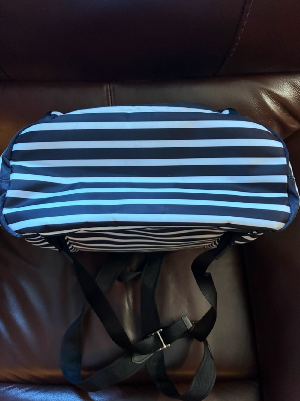 kate spade Black and White Striped Backpack - Picture 4 of 7